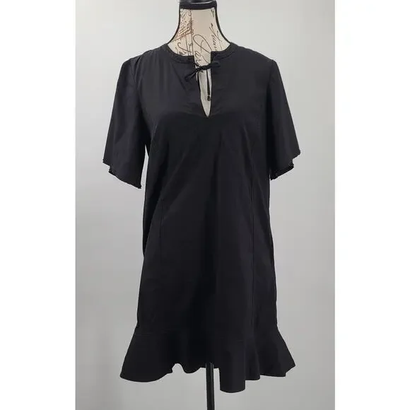 Proenza Schouler silk babydoll dress black Size 4 Preloved Excellent Whimisgoth - Picture 2 of 11